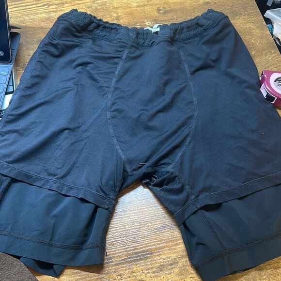 Lululemon Pace Breaker Shorts Lined Gym Shorts Pockets drawstring M FLAWS - Picture 9 of 9